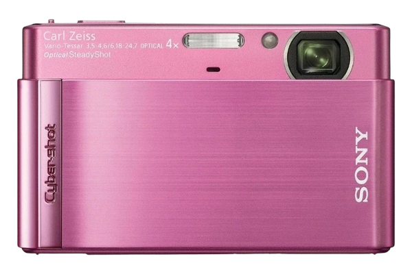 SONYの実物コンパクトデジタルカメラ（ピンク）